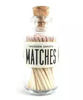 Mini Apothecary Matches - Light Pink