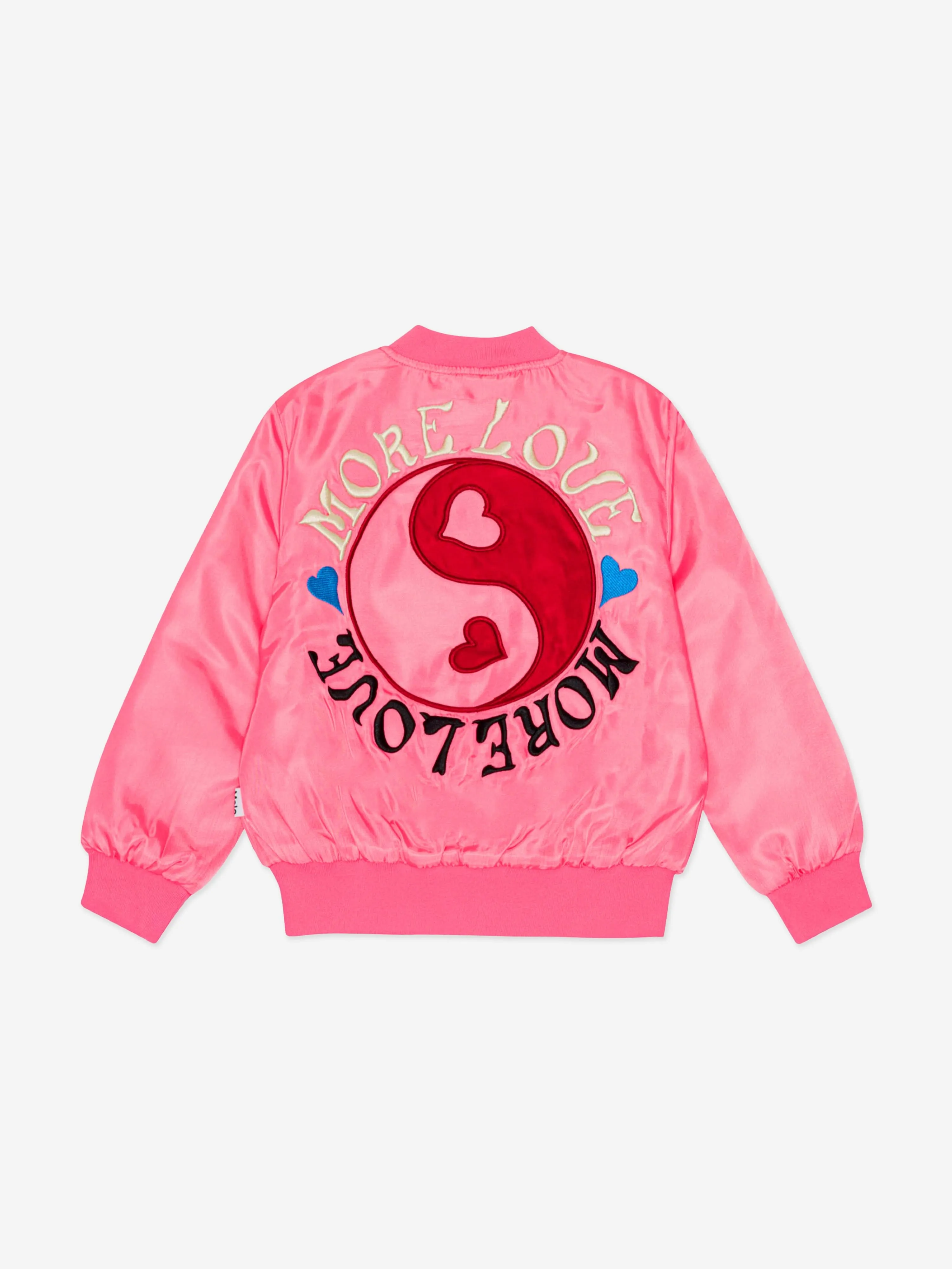 Molo Girls More Love Jacket in Pink