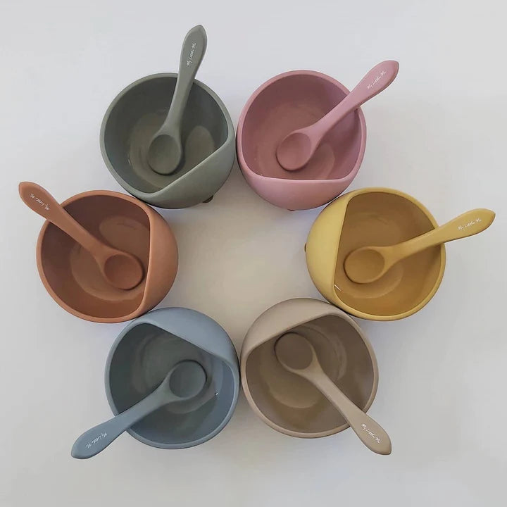 My Little Me Suction Bowl & Spoon - Various Colours