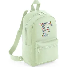 My Little Shop UK Liberty Of London Personalised Mini Backpack, Light Green