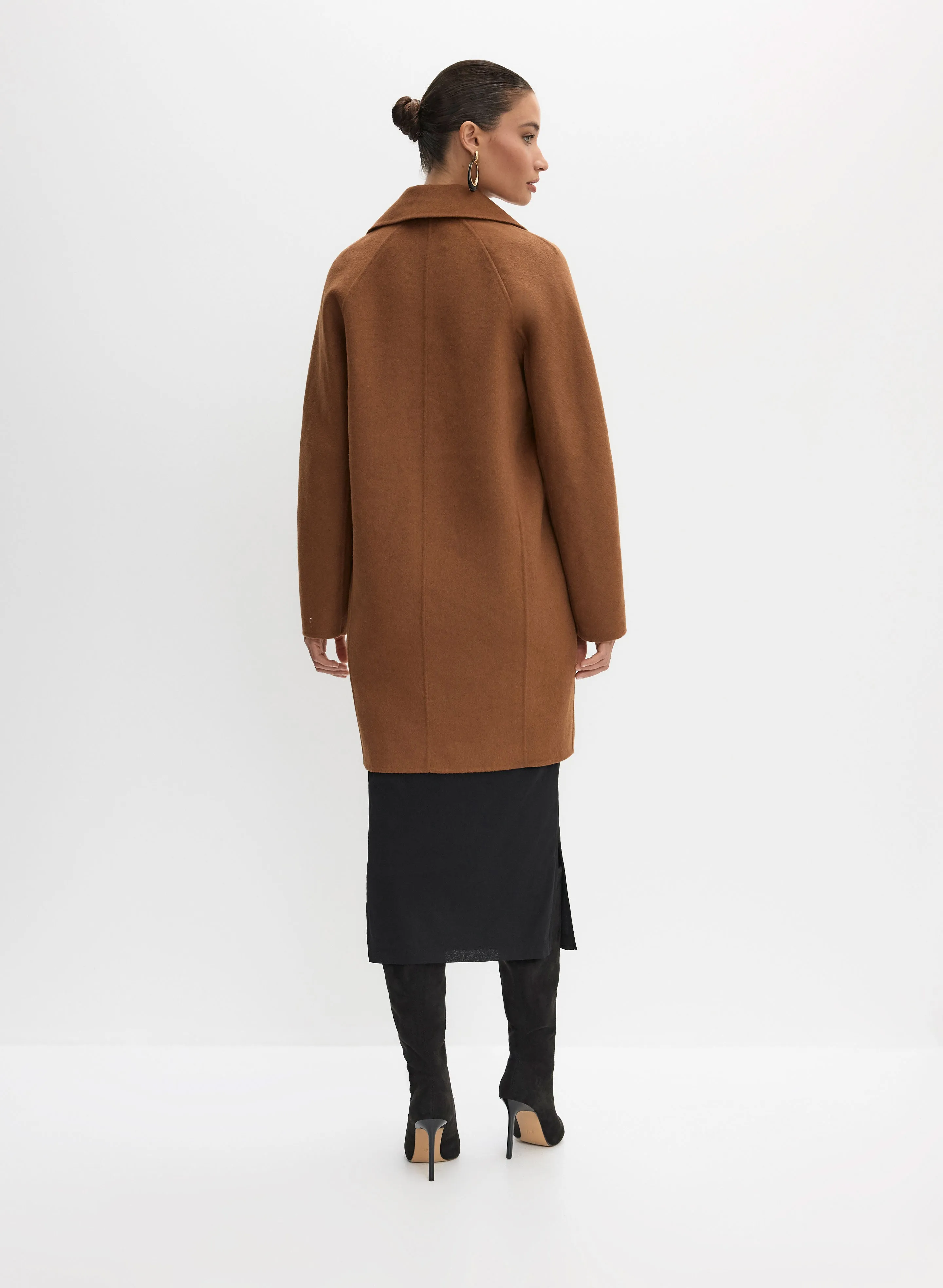 Notch Collar Wool-Blend Coat