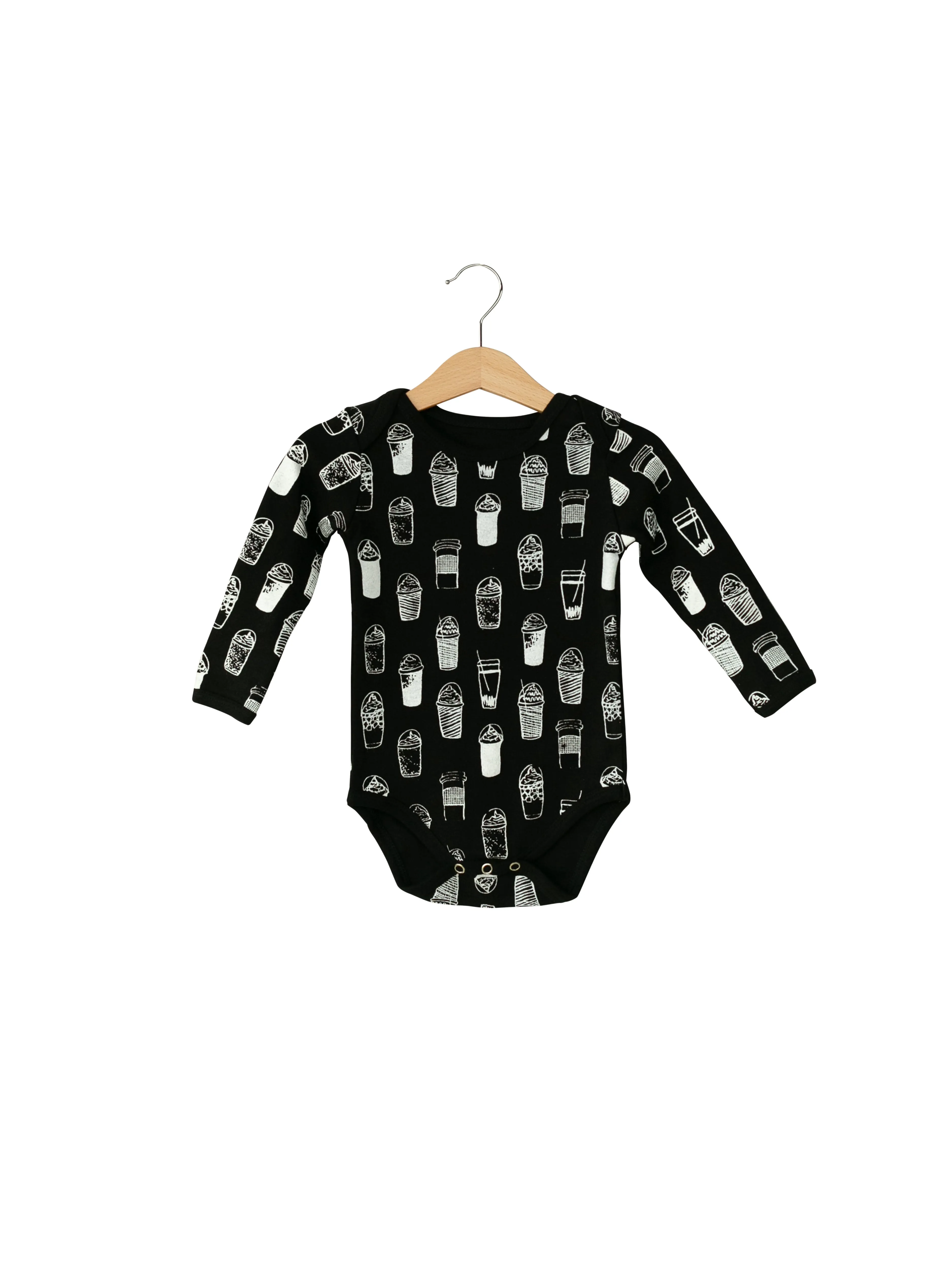 Organic Long Sleeve Bodysuit -  Prints