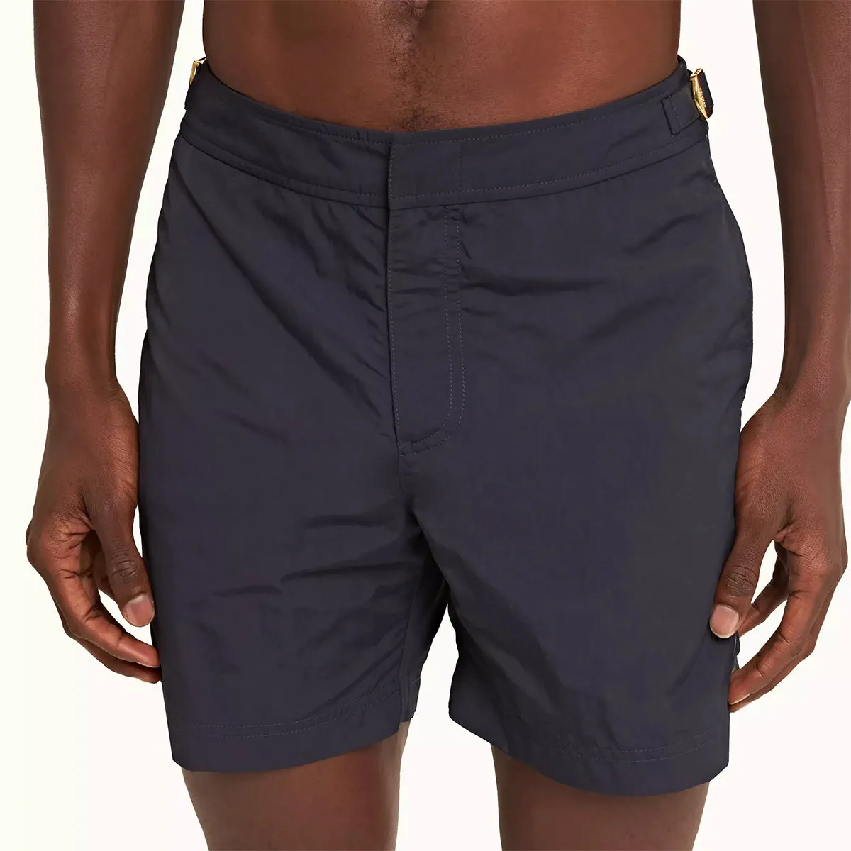 Orlebar Brown - Bulldog Tape Swim Shorts in Night Iris