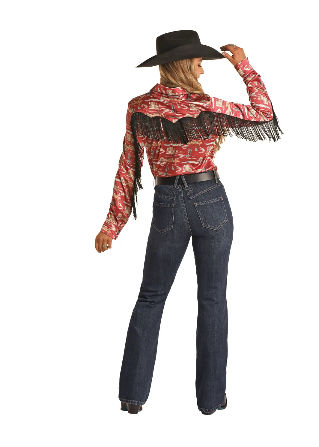 Panhandle Slim Womens Dark Vintage Highrise Jeans