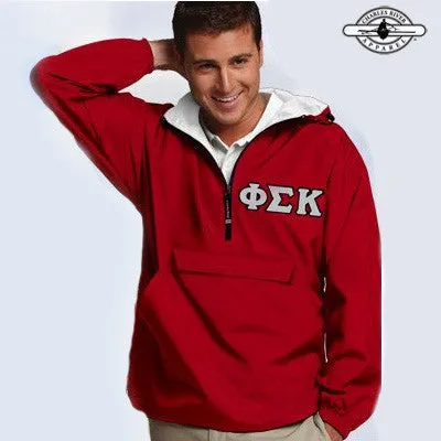 Phi Sigma Kappa Pullover Jacket - Charles River 9905 - TWILL