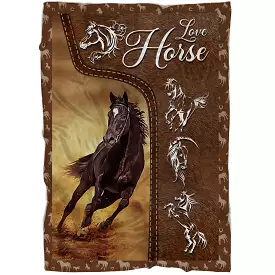 Plaid Love Horse, Les Amoureux Des Chevaux, Cadeau Fan De Cheval - CT04082216