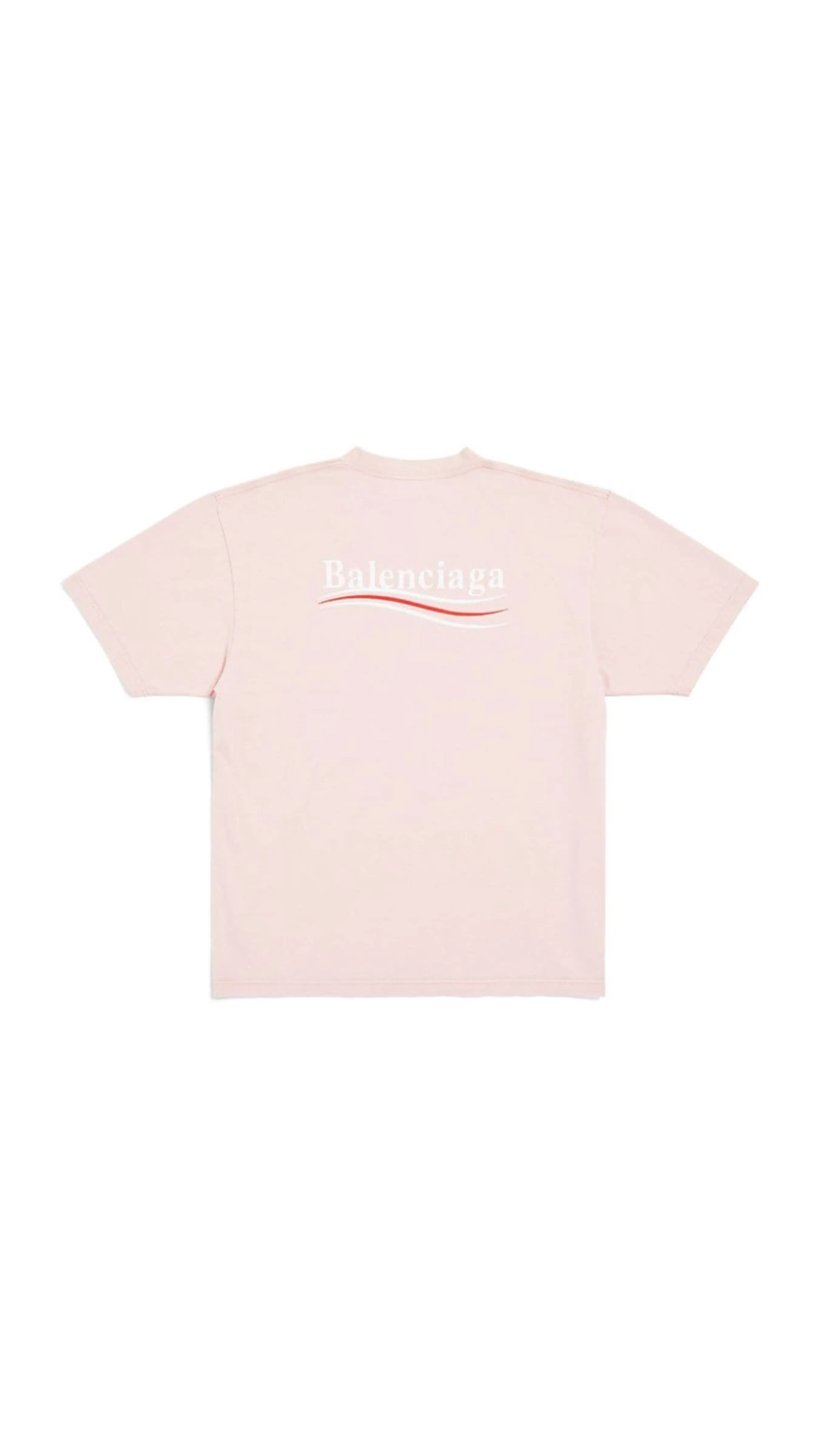 Political Campaign Large T-shirt - Light Pink