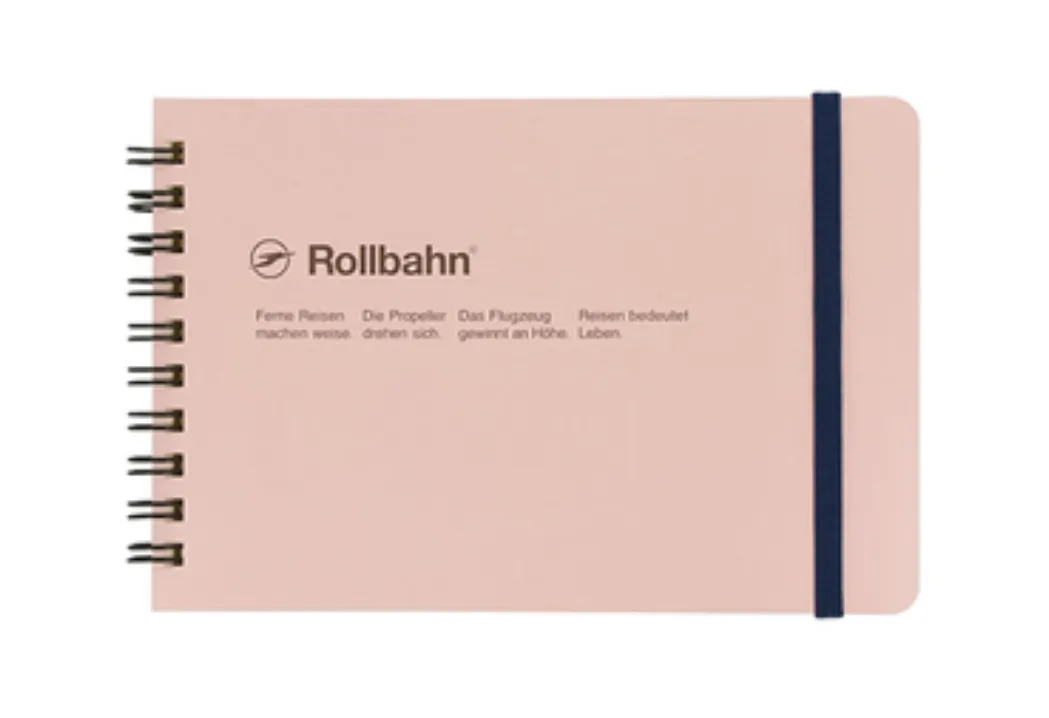 Rollbahn : Medium Horizontal Spiral - Light Pink