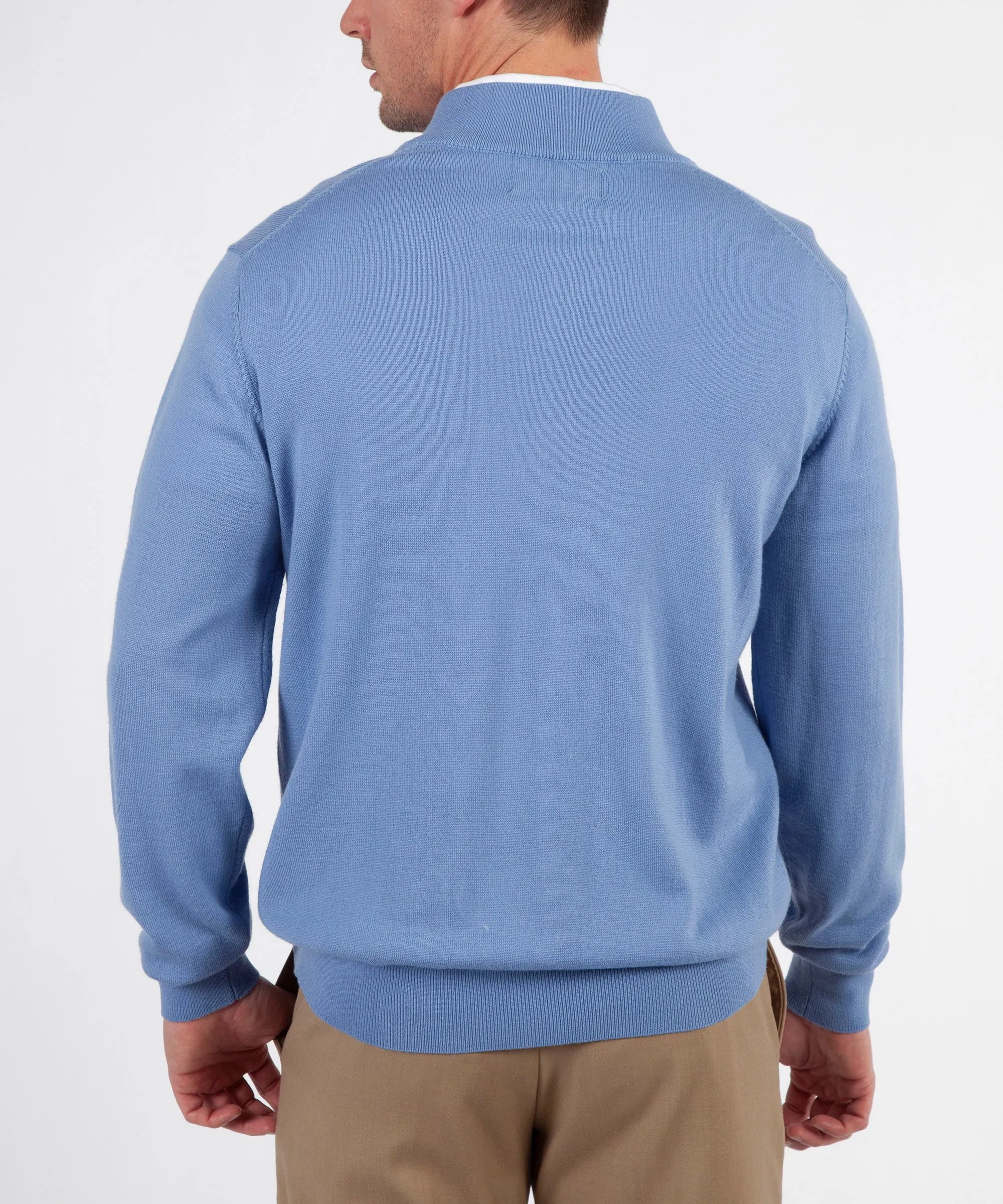 Signature 100% Merino Wool Quarter-Zip Sweater