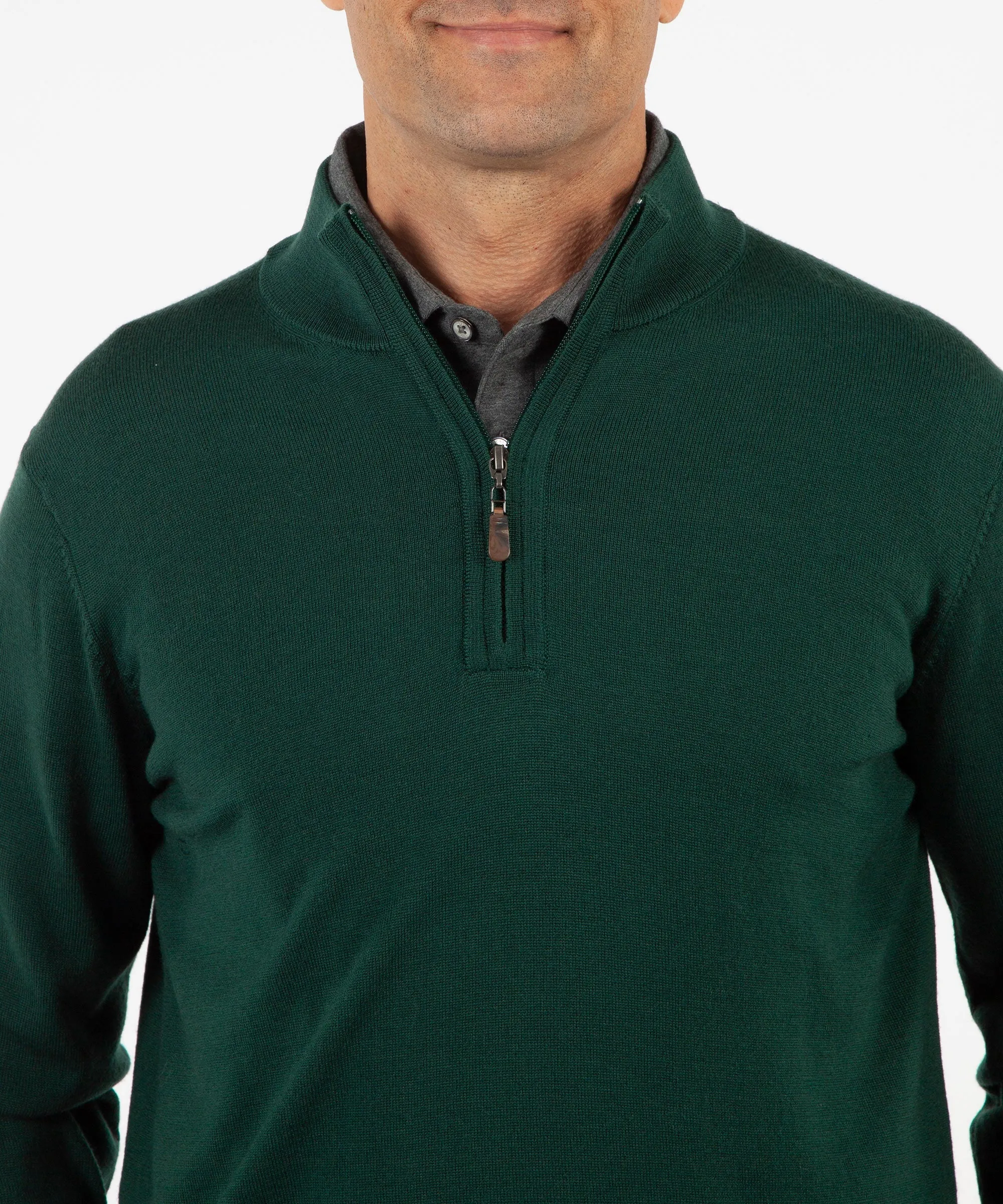 Signature 100% Merino Wool Quarter-Zip Sweater