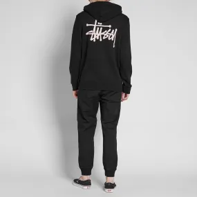 Stussy Basic HoodyBlack & Light Pink