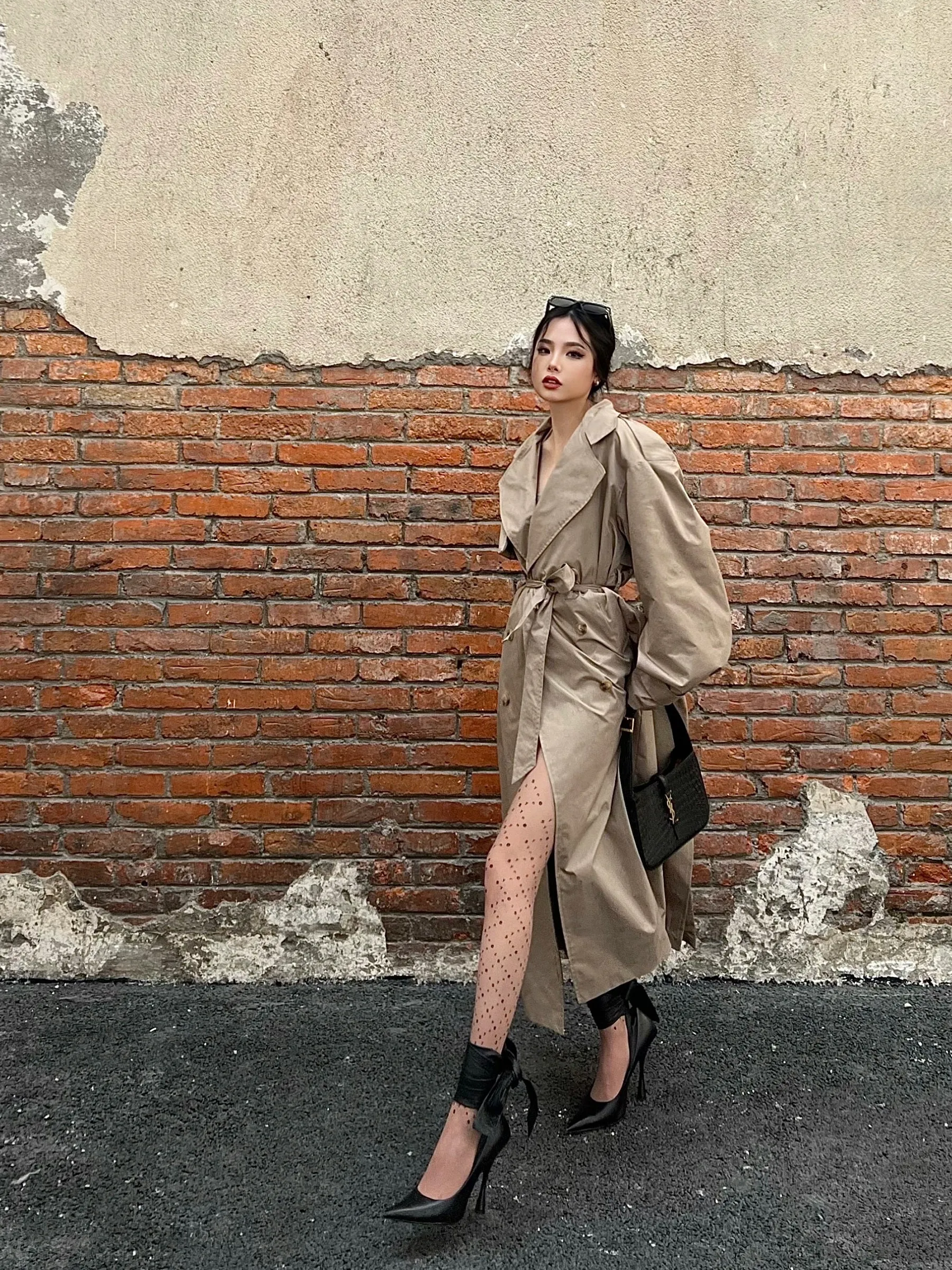 SYNEZ Khaki Long Coat