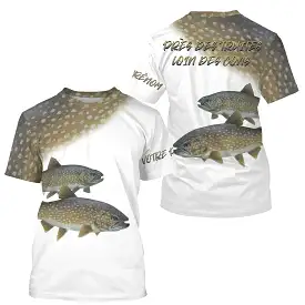 T-Shirt de Pêche Personnalisé Près des Truites - Confort et Style Toute Saison - CTS25052214