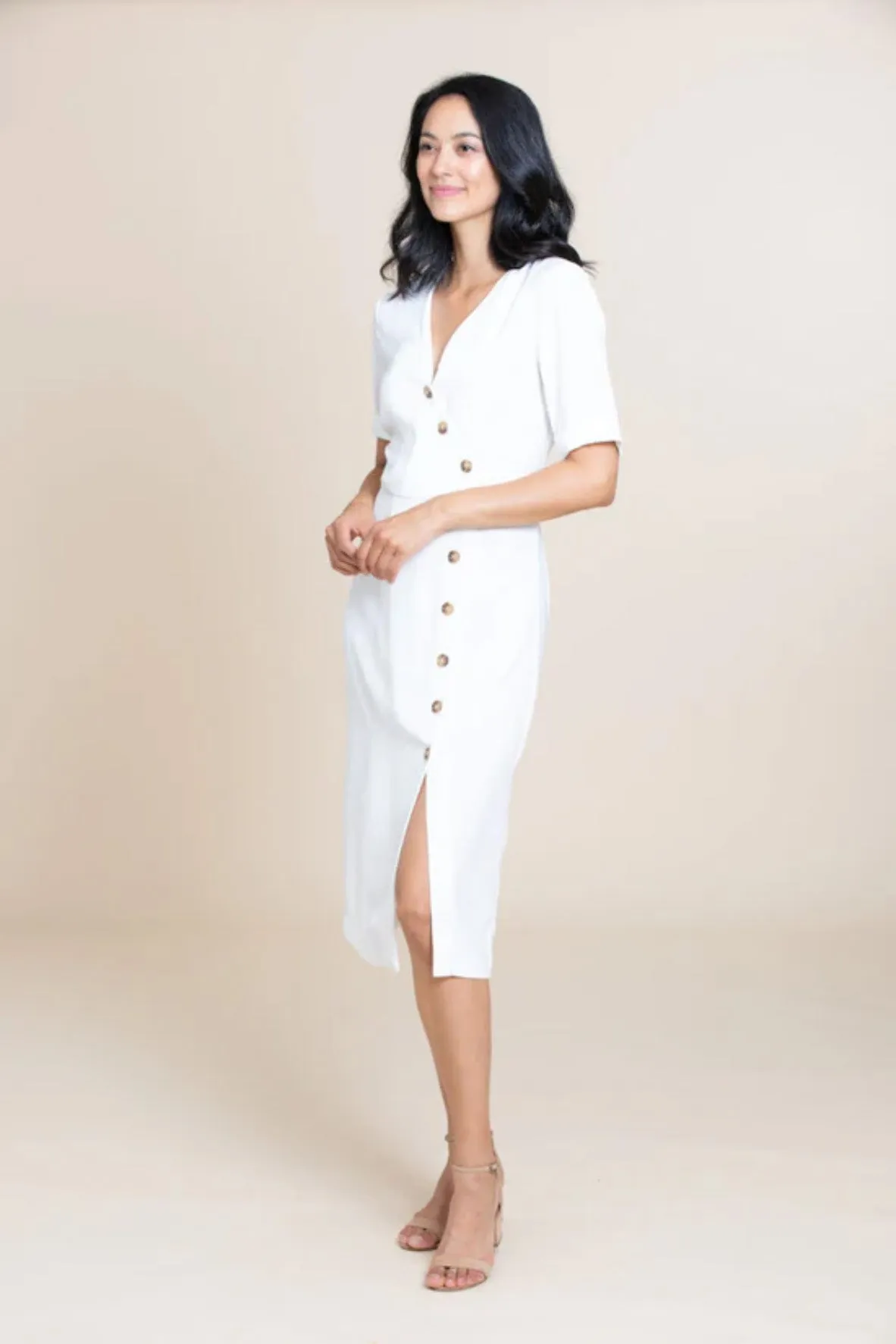 The Emelie Dress In White