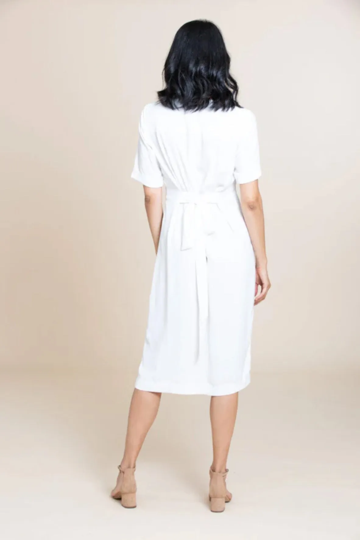 The Emelie Dress In White