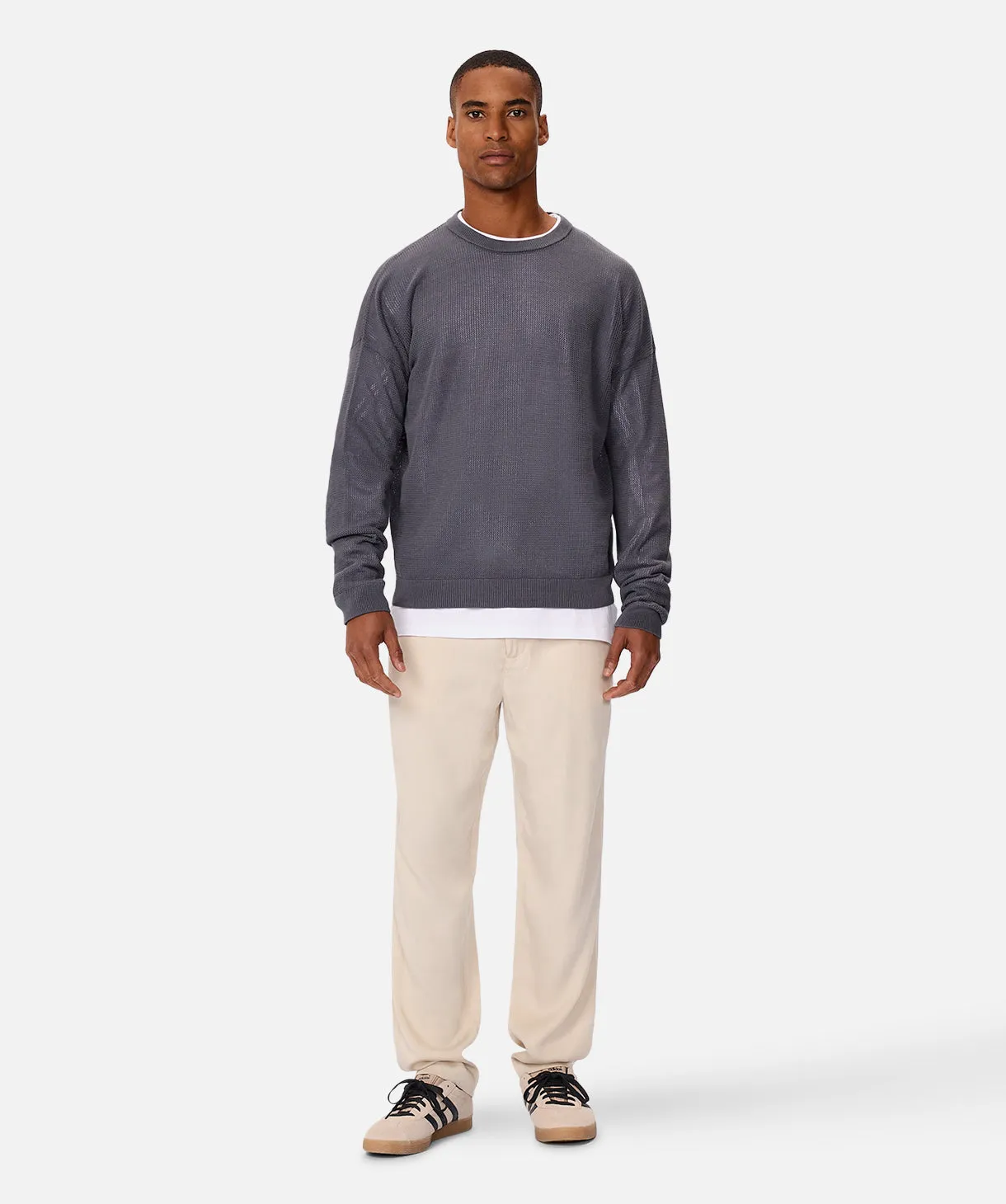 The Nanterre Crew Neck Sweater - Thunder