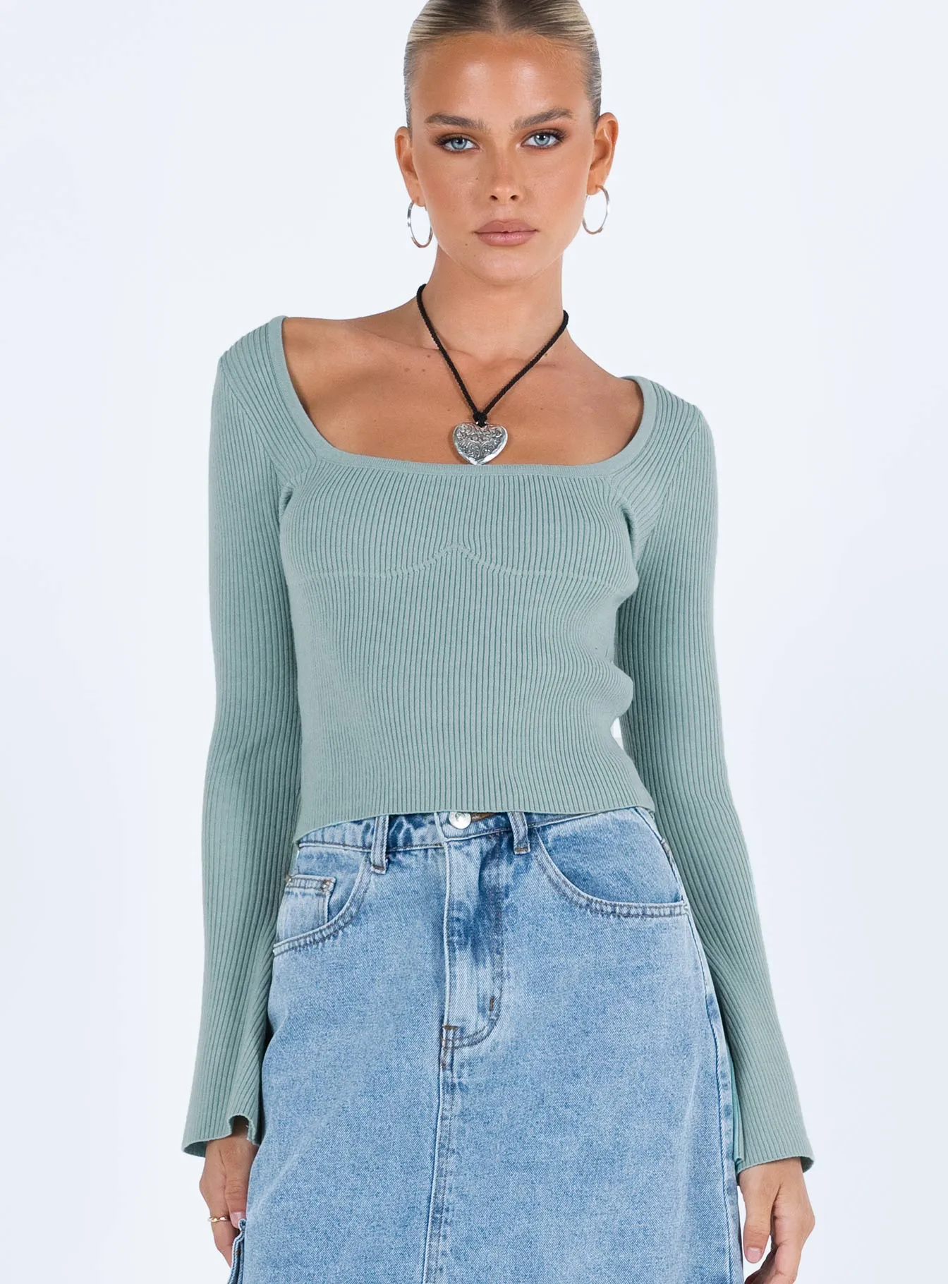 Unley Long Sleeve Top Blue