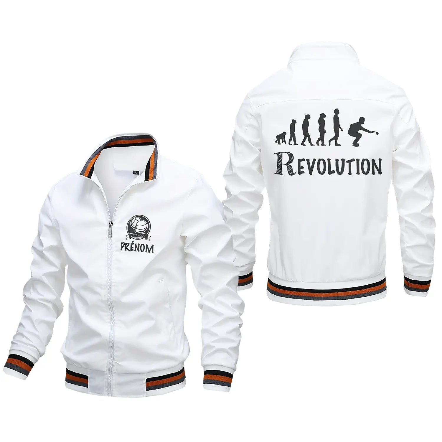 Veste De Pétanque Avec Prénom Et Logo Personnalisés, Boulistes Révolution, Cadeau Original Fan De Pétanque - CT06092342