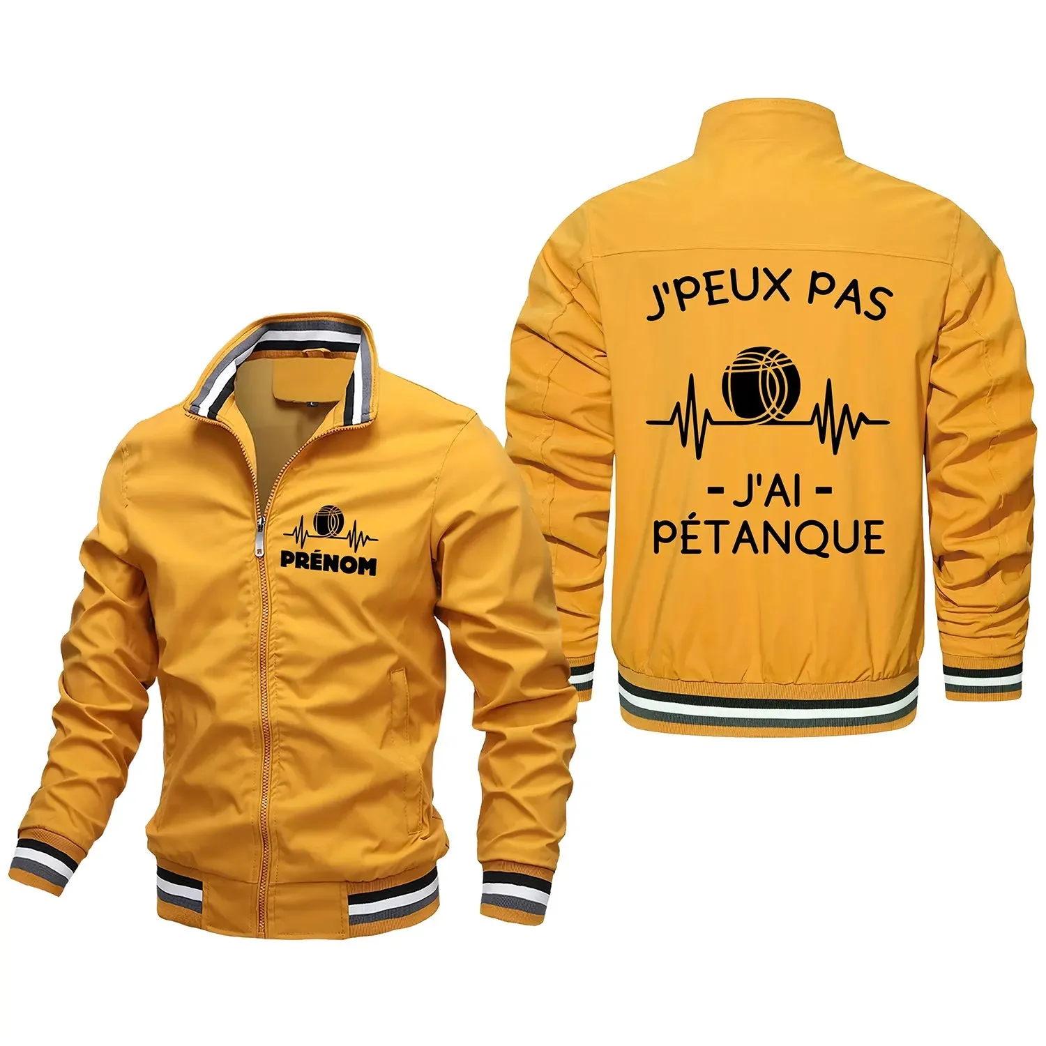 Veste De Pétanque Avec Prénom Et Logo Personnalisés, J'peux Pas J'ai Pétanque, Cadeau Humour Boulistes - CT06092340