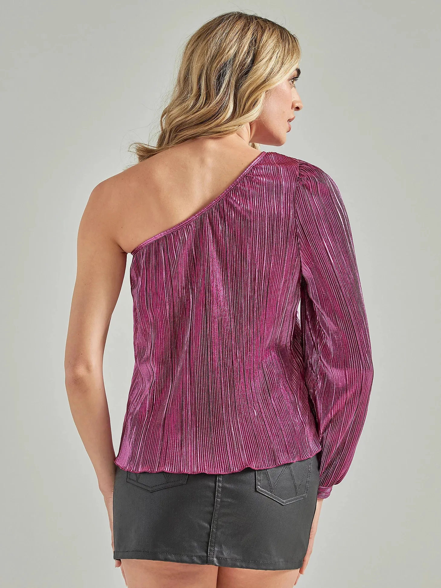 Wrangler Pink One Shoulder Top